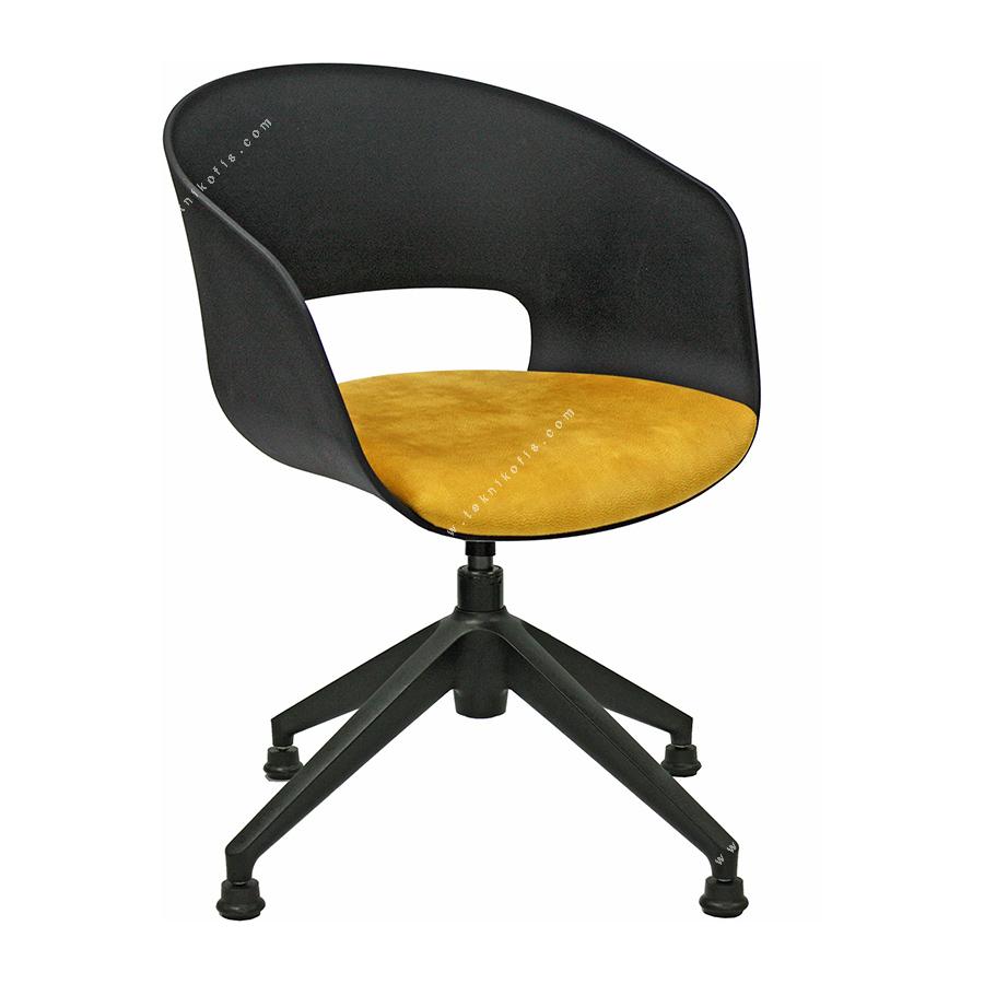 pendy plus siyah oturak döşemeli plastik misafir koltuğu
