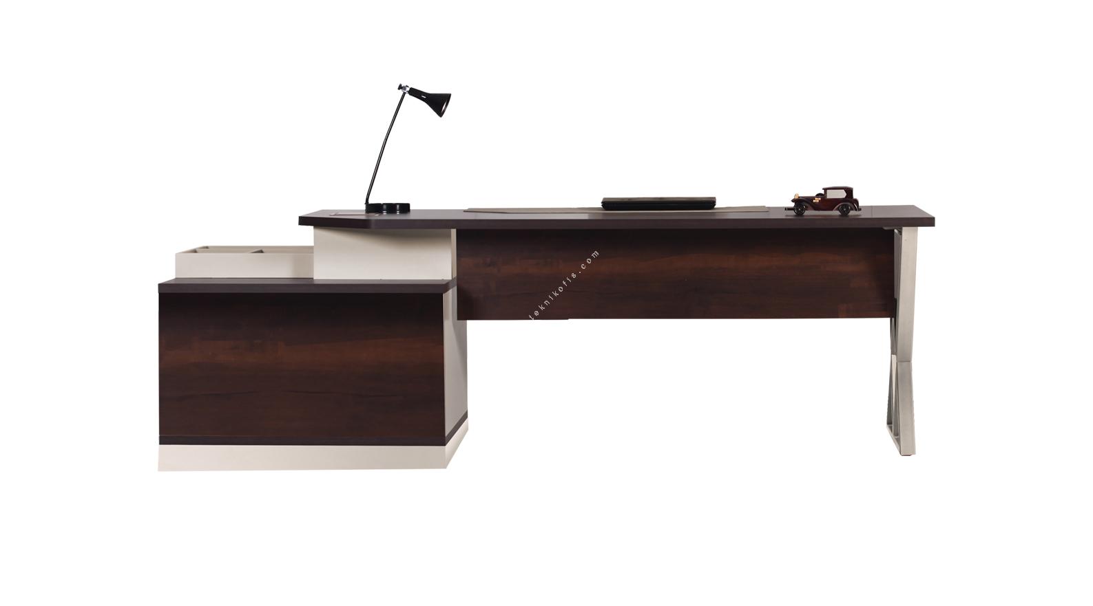 recom etajerli tasarım makam masası 240cm