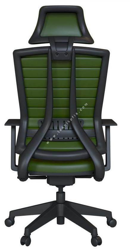 slant döşemeli plastik sabit kol senkron mekanizma yönetici koltuğu