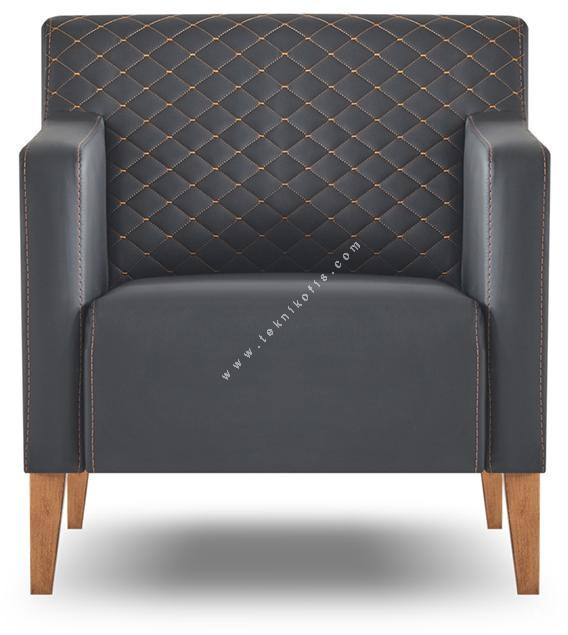 apical ahşap ayaklı tekli kanepe