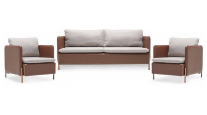 asteri metal boyalı ayak kanepe takımı