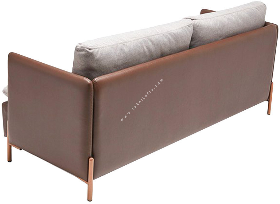 asteri metal boyalı ayak üçlü kanepe