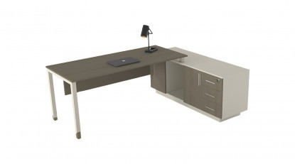 aveon etajerli ofis masası 200cm