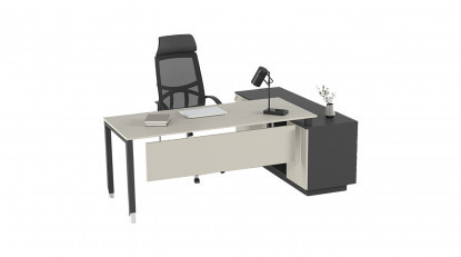 aveon sol etajerli personel masası 200cm