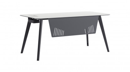 blader dekoratif metal ayaklı personel masası 120cm