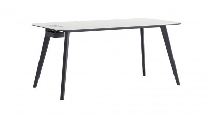 blader dekoratif metal ayaklı personel masası 140cm