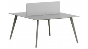 bladerwork tasarım metal dört ayaklı ikili workstation 120cm