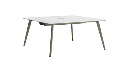 bladerwork tasarım metal dört ayaklı ikili workstation 140x140cm