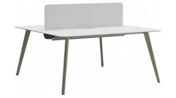 bladerwork tasarım metal dört ayaklı ikili workstation 180cm