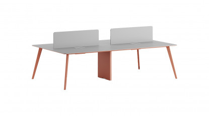 bladerwork tasarım metal dörtlü workstation 240cm