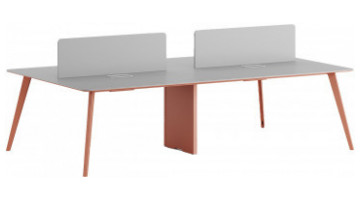 bladerwork tasarım metal dörtlü workstation 320cm