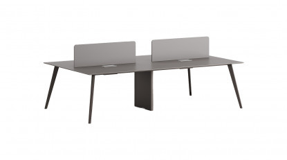 bladework metal dört ayaklı dörtlü workstation 280x140cm
