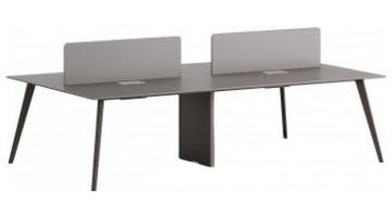 bladework metal dört ayaklı dörtlü workstation 280x140cm