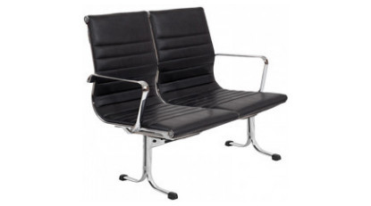 brenvora krom ayaklı ikili bekleme koltuğu