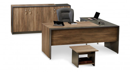 buwo ahşap modern müdür takımı 160cm