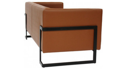 chest metal ayaklı üçlü ofis kanepesi