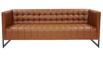 chest metal ayaklı üçlü ofis kanepesi