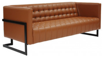 chest metal ayaklı üçlü ofis kanepesi