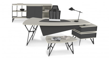 coral etajerli yönetici masası takımı 245cm