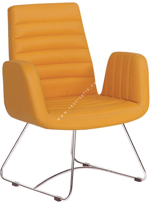 corvessa krom tel ayaklı misafir koltuğu