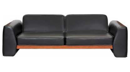 craton ahşap detaylı üçlü kanepe