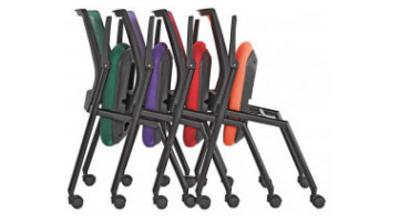 drape boyalı katlanabilir boru ayak toplantı koltuğu
