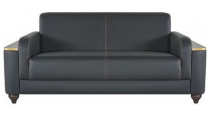 edmont ahşap detaylı ikili ofis kanepesi