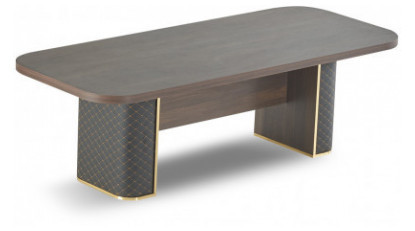 edmont ahşap oval toplantı masası