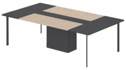 eflorant kolonlu toplantı masası 280cm