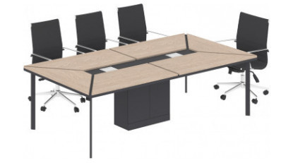 eflorant modern kolonlu 280cm toplantı masası
