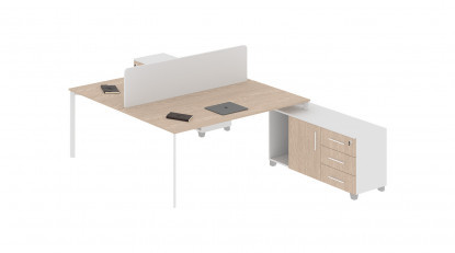 eflorant modern melamin seperatörlü 180cm çalışma grubu