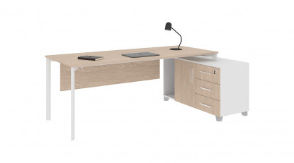 eflorant sağ etajerli 160cm çalışma masası