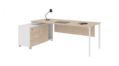 eflorant sol etajerli 160cm çalışma masası