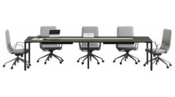 exelis ahşap modern dikdörtgen toplantı masası 320cm