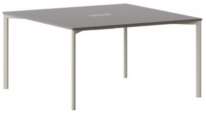 exelis ahşap modern kare toplantı masası 140cm
