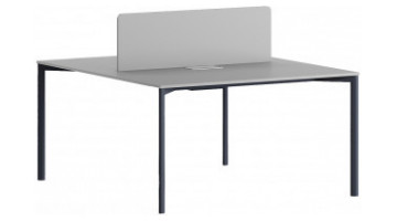 exeliswork metal dört ayaklı ikili workstation 180cm