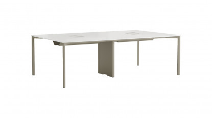 exeliswork modern metal ayaklı dörtlü çalışma grubu 240cm
