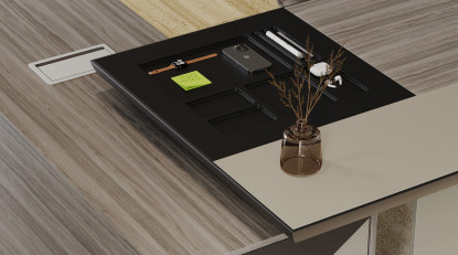 fomen etajerli yönetici masası