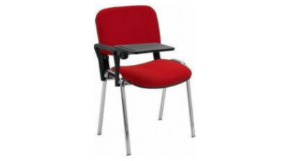 form krom sandalye tek kollu yazı tablalı