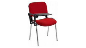 form krom sandalye tek kollu yazı tablalı