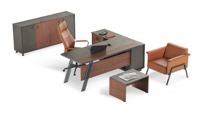 garneta metal ayaklı yönetici takımı