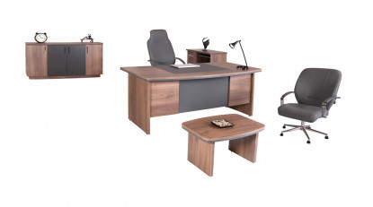 hawari sade ahşap ofis takımı 200cm