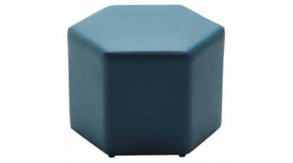 hexa renkli kumaş döşemeli puf