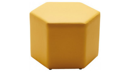 hexa renkli kumaş döşemeli puf