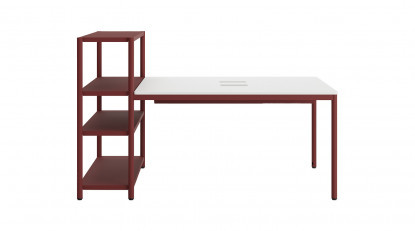 jala kitaplıklı ikili çalışma masası 180cm