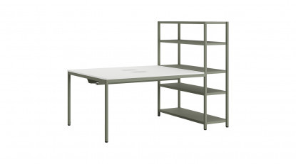 jala kitaplıklı ikili ofis masası 160cm