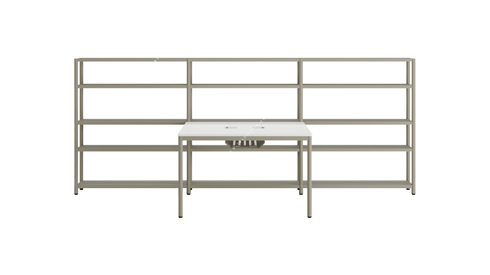 jala modern kitaplıklı ikili çalışma grubu 160cm