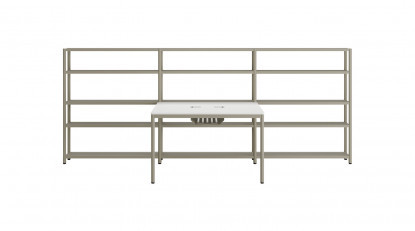 jala modern kitaplıklı ikili çalışma grubu 160cm