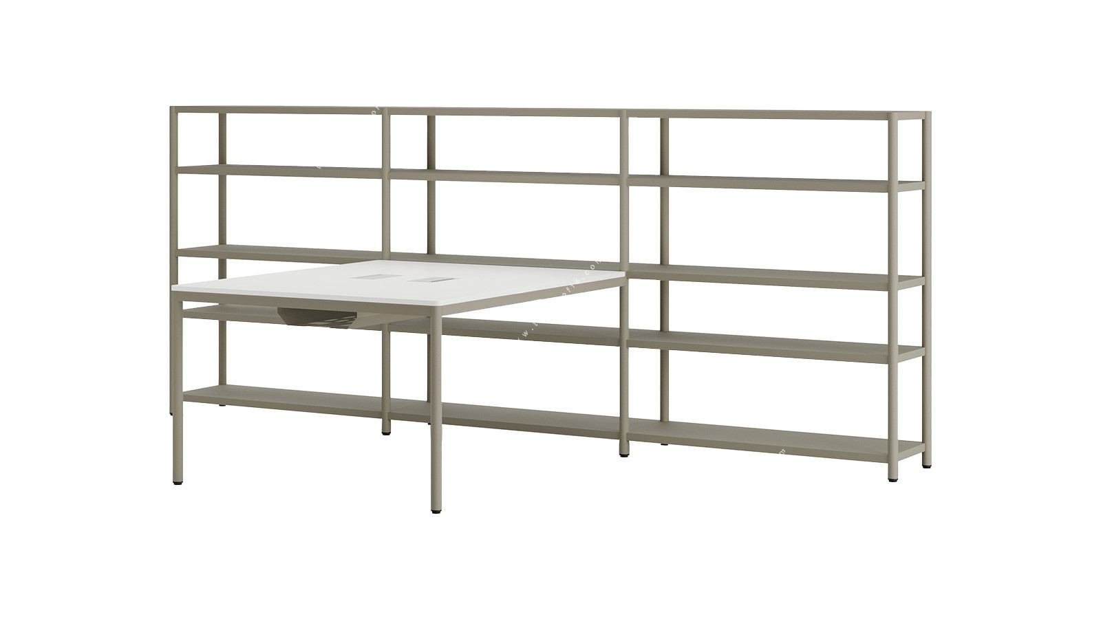 jala modern kitaplıklı ikili çalışma grubu 200cm