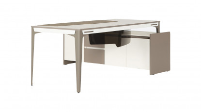 lestonplus etajerli ahşap yönetici masası 230cm